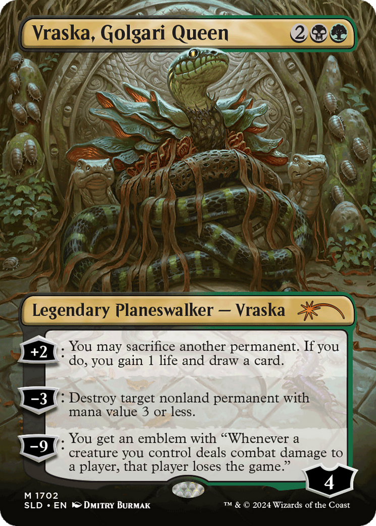 Vraska, Golgari Queen (1702) (Rainbow Foil) [Secret Lair Drop Series] | Devastation Store