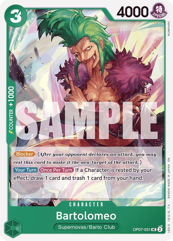 Bartolomeo (Reprint) [Starter Deck: GREEN Jewelry Bonney] | Devastation Store