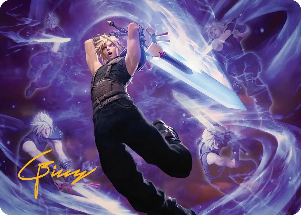 Cloud's Limit Break Art Card (Gold-Stamped Signature) [FINAL FANTASY Art Series] | Devastation Store
