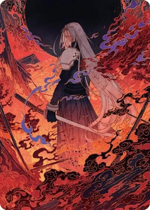 Nibelheim Aflame Art Card [FINAL FANTASY Art Series] | Devastation Store