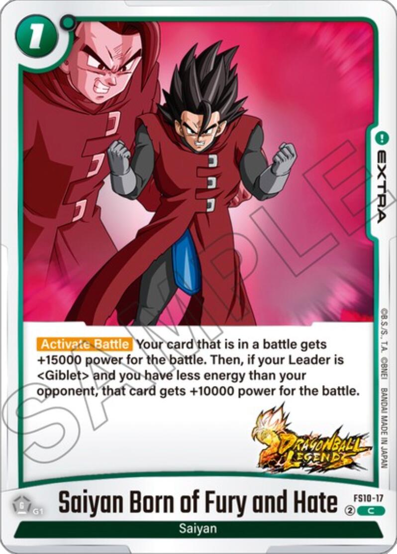 Saiyan Born of Fury and Hate [Starter Deck: Giblet] | Devastation Store