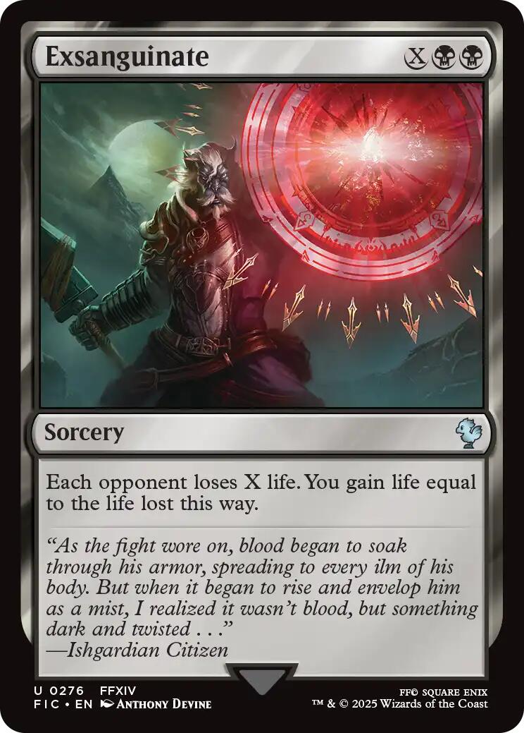 Exsanguinate (Surge Foil) [FINAL FANTASY Commander] | Devastation Store