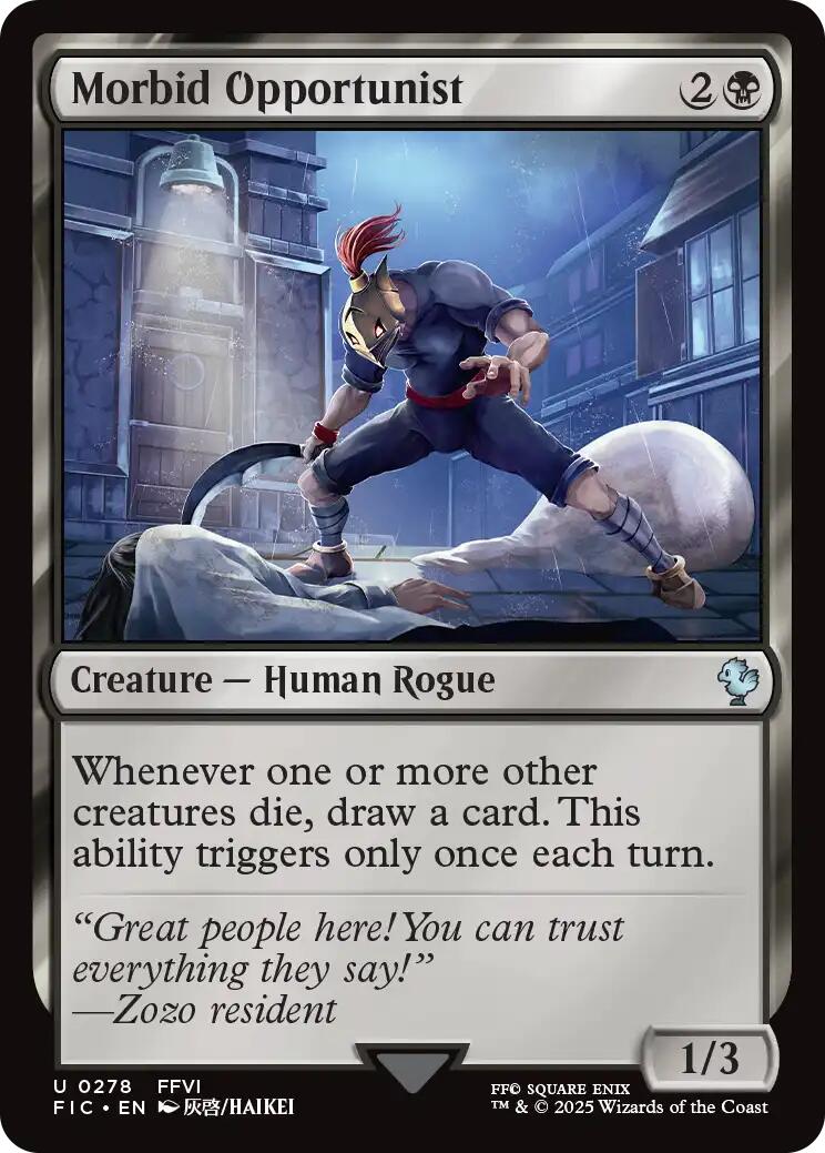 Morbid Opportunist (Surge Foil) [FINAL FANTASY Commander] | Devastation Store