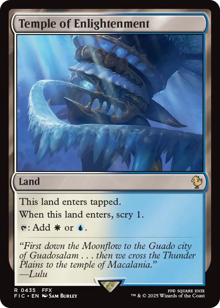 Temple of Enlightenment (Surge Foil) [FINAL FANTASY Commander] | Devastation Store