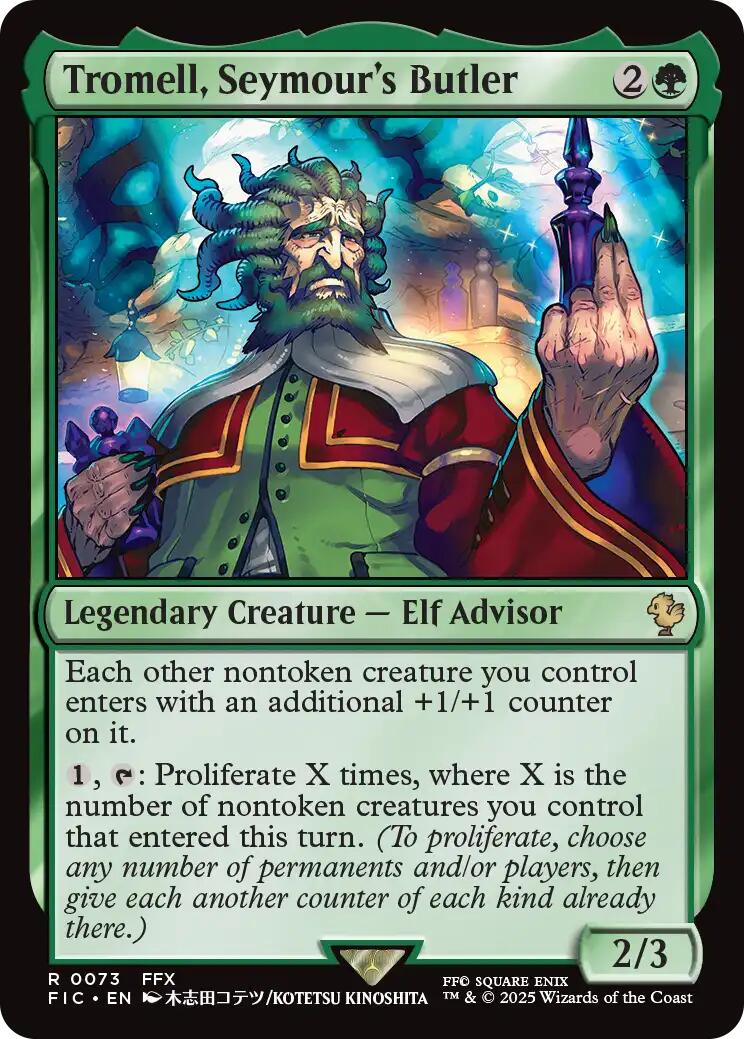 Tromell, Seymour's Butler (Surge Foil) [FINAL FANTASY Commander] | Devastation Store