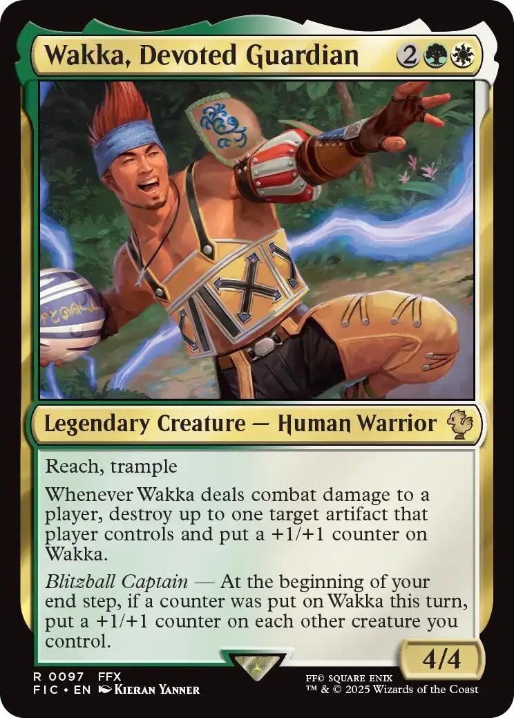 Wakka, Devoted Guardian (Surge Foil) [FINAL FANTASY Commander] | Devastation Store