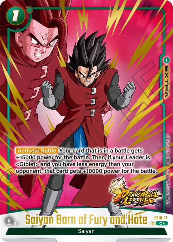 Saiyan Born of Fury and Hate (Bonus Pack Alternate Art) [Starter Deck: Giblet] | Devastation Store