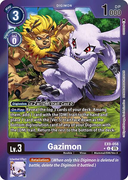 Gazimon [EX9-058] (Limited Foil) [Versus Monsters] | Devastation Store