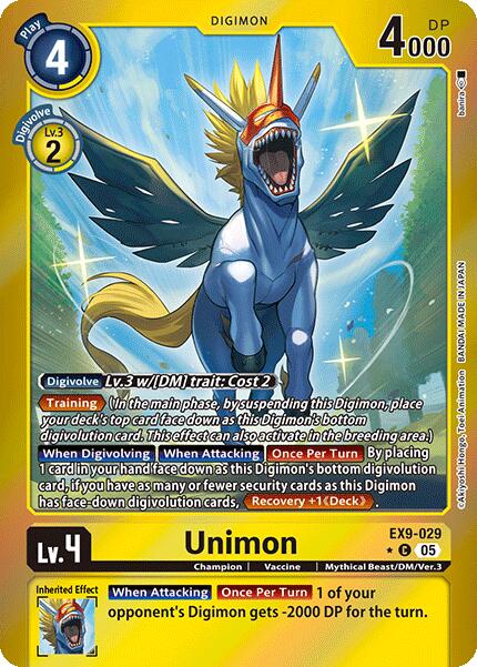 Unimon [EX9-029] (Limited Foil) [Versus Monsters] | Devastation Store