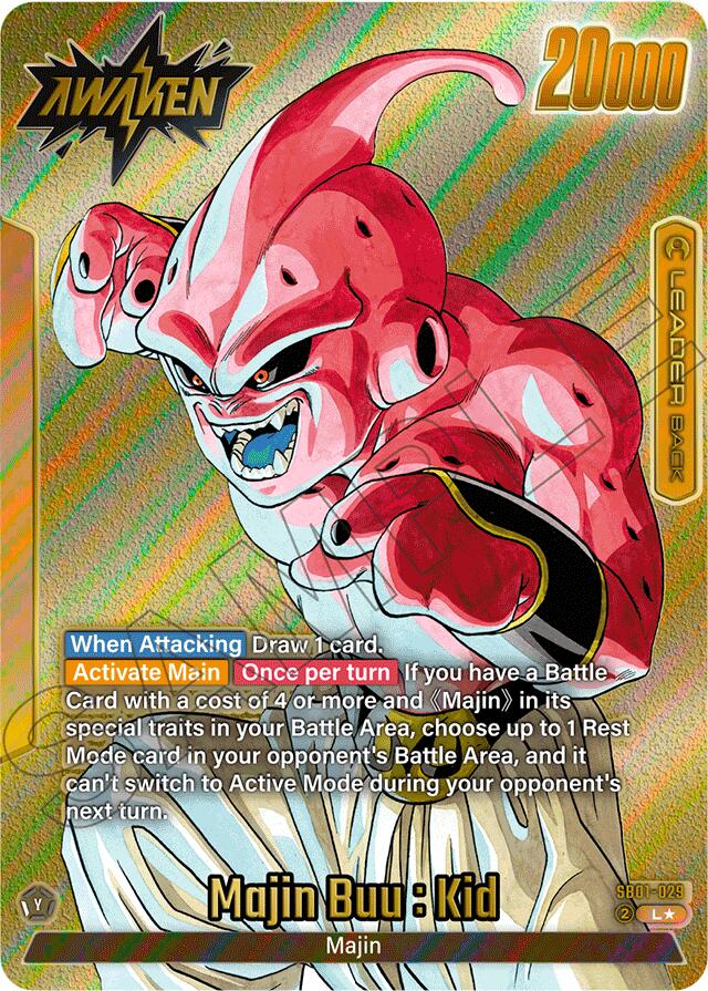 Majin Buu : Evil (SB01-029) (Gold) [Manga Booster 01] | Devastation Store