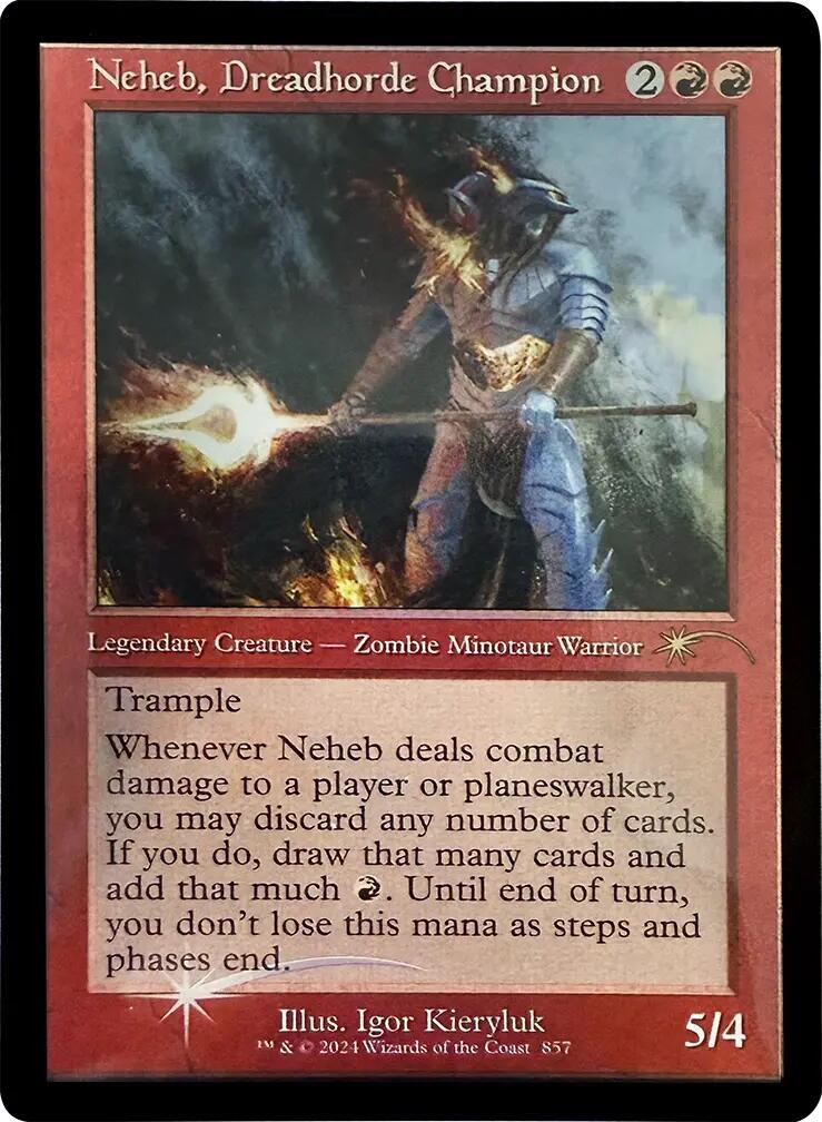 Neheb, Dreadhorde Champion (Retro Frame) [Secret Lair Drop Series] | Devastation Store