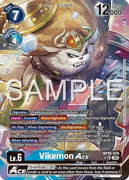 Vikemon ACE [BT16-026] (Cyber Eden Release Event Winner) [Cyber Eden] | Devastation Store