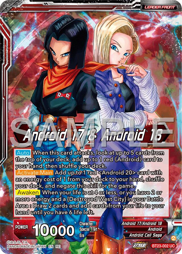 Android 17 & Android 18 // Android 17 & Android 18, Future Evil (BT23-002) [Premium Anniversary Box 2025] | Devastation Store