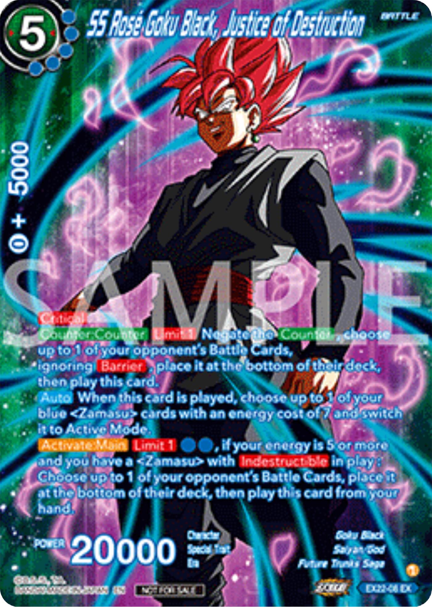 SS Rose Goku Black, Justice of Destruction (Premium Alt-Art Set 2025 Vol.2) (EX22-08) [Promotion Cards] | Devastation Store