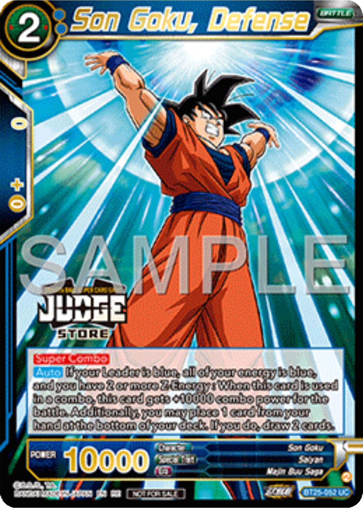 Son Goku, Defense (Judge Pack Vol.17) (Store) (BT25-052) [Tournament Promotion Cards] | Devastation Store