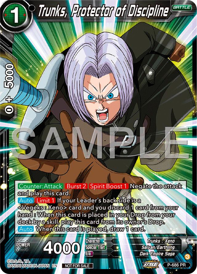 Trunks, Protector of Discipline (Zenkai Series Tournament Pack Vol.12) (P-686) [Tournament Promotion Cards] | Devastation Store