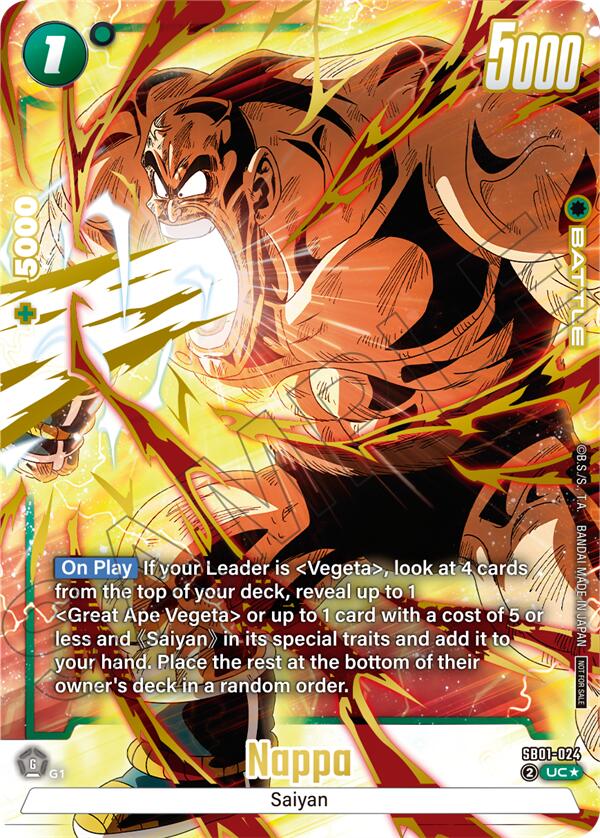 Nappa (Limited Pack 02) (Alternate Art) [Fusion World Tournament Cards] - Devastation Store | Devastation Store