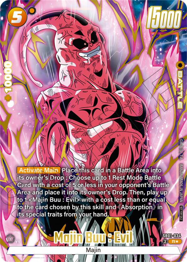 Majin Buu : Evil (Limited Pack 02) (Alternate Art) [Fusion World Tournament Cards] | Devastation Store