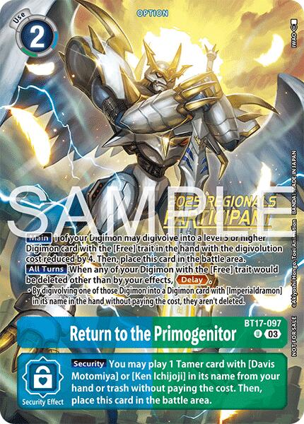 Return to the Primogenitor [BT17-097] (Regionals 25-26 Season 2 Participant) [Secret Crisis] | Devastation Store