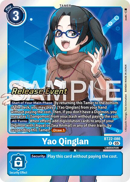 Yao Qinglan [BT22-086] [Cyber Eden Release Event Cards] | Devastation Store