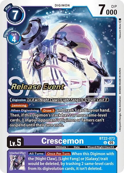 Crescemon [BT22-073] [Cyber Eden Release Event Cards] | Devastation Store