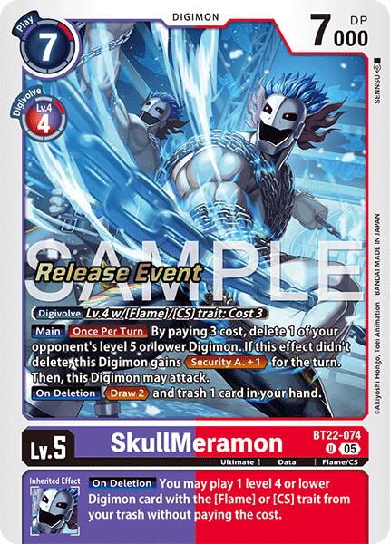 SkullMeramon [BT22-074] [Cyber Eden Release Event Cards] | Devastation Store