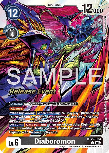 Diaboromon [BT22-064] [Cyber Eden Release Event Cards] | Devastation Store