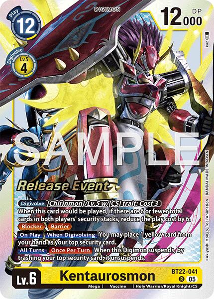 Kentaurosmon [BT22-041] [Cyber Eden Release Event Cards] | Devastation Store