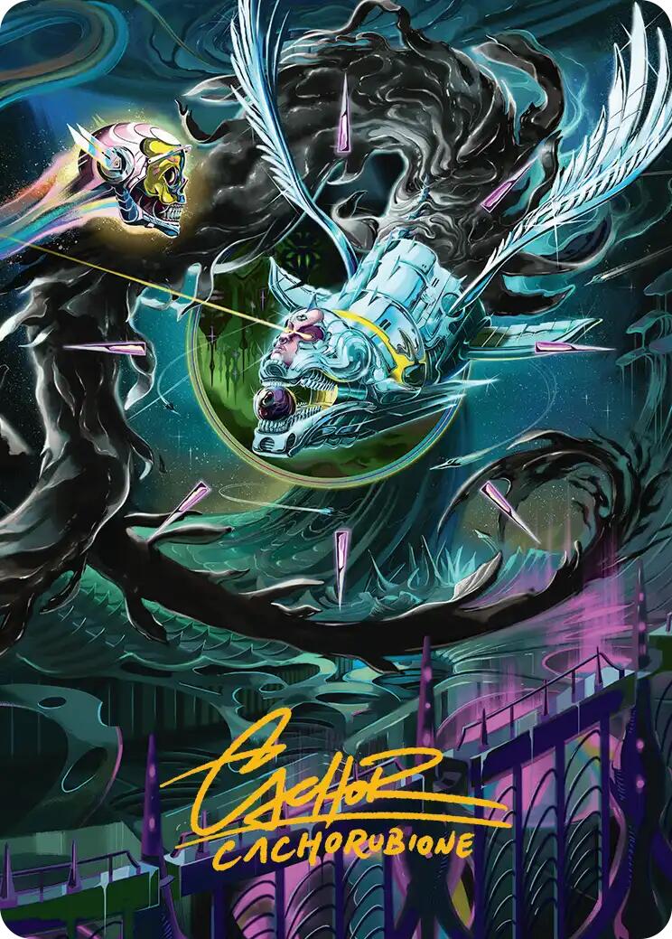 Quantum Riddler Art Card (Gold-Stamped Signature) [Edge of Eternities Art Series] | Devastation Store