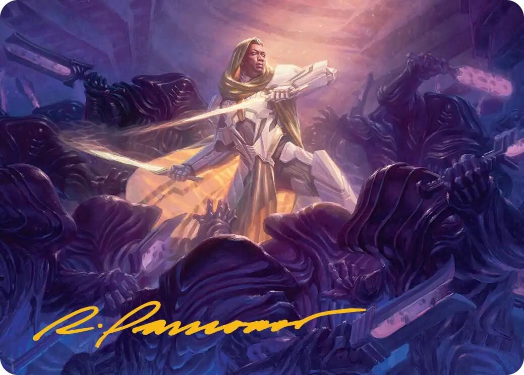 Syr Vondam, Sunstar Exemplar Art Card (Gold-Stamped Signature) [Edge of Eternities Art Series] | Devastation Store