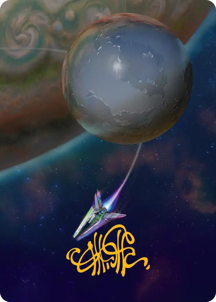 Reflecting Pool Art Card (Gold-Stamped Signature) [Edge of Eternities Art Series] | Devastation Store