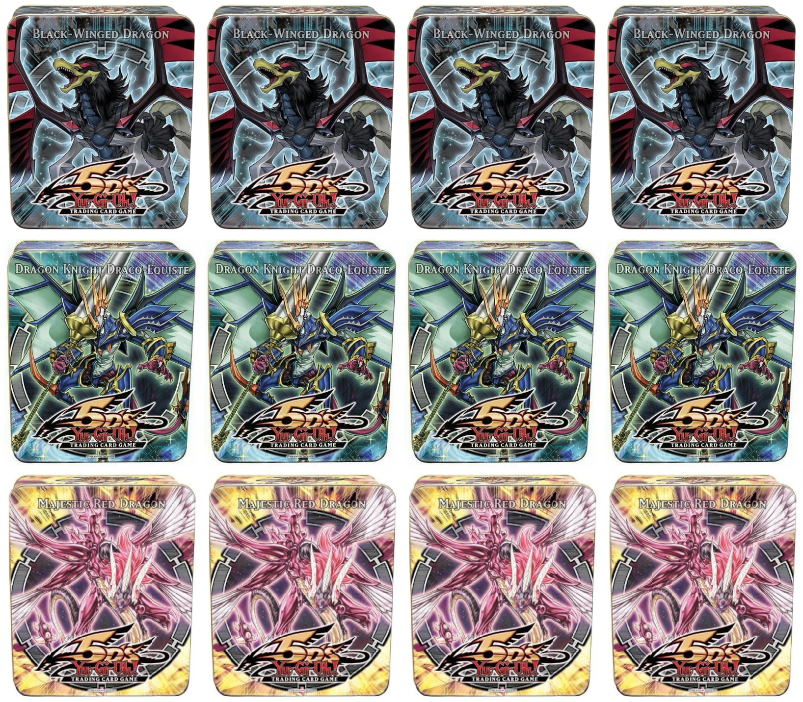 Collectible Tin Display (Black-Winged Dragon/Dragon Knight Draco-Equiste/Majestic Red Dragon) | Devastation Store