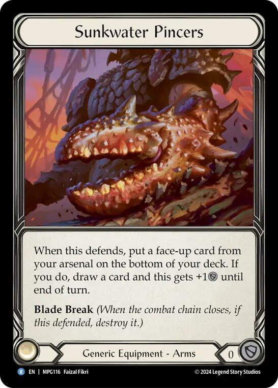 Sunkwater Pincers [MPG116] (Mastery Pack Guardian)  Cold Foil | Devastation Store