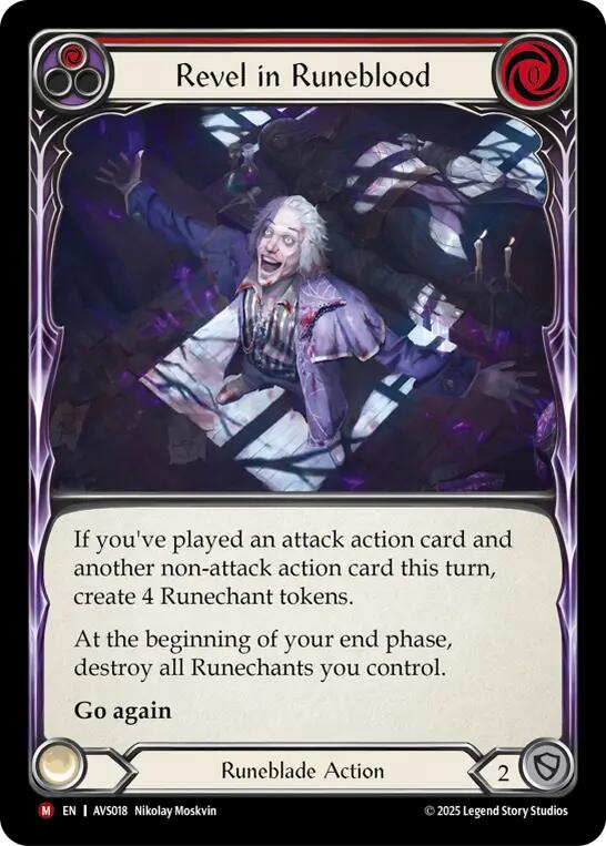 Revel in Runeblood (Red) [AVS018] (Armory Deck: Legends Viserai) | Devastation Store