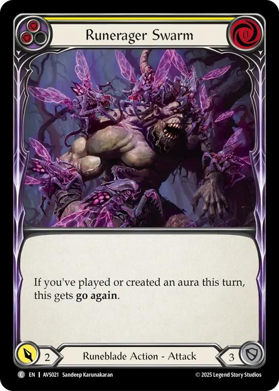 Runerager Swarm (Yellow) [AVS021] (Armory Deck: Legends Viserai) | Devastation Store