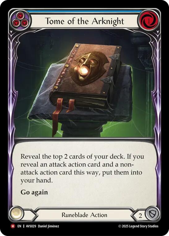 Tome of the Arknight (Blue) [AVS029] (Armory Deck: Legends Viserai) | Devastation Store