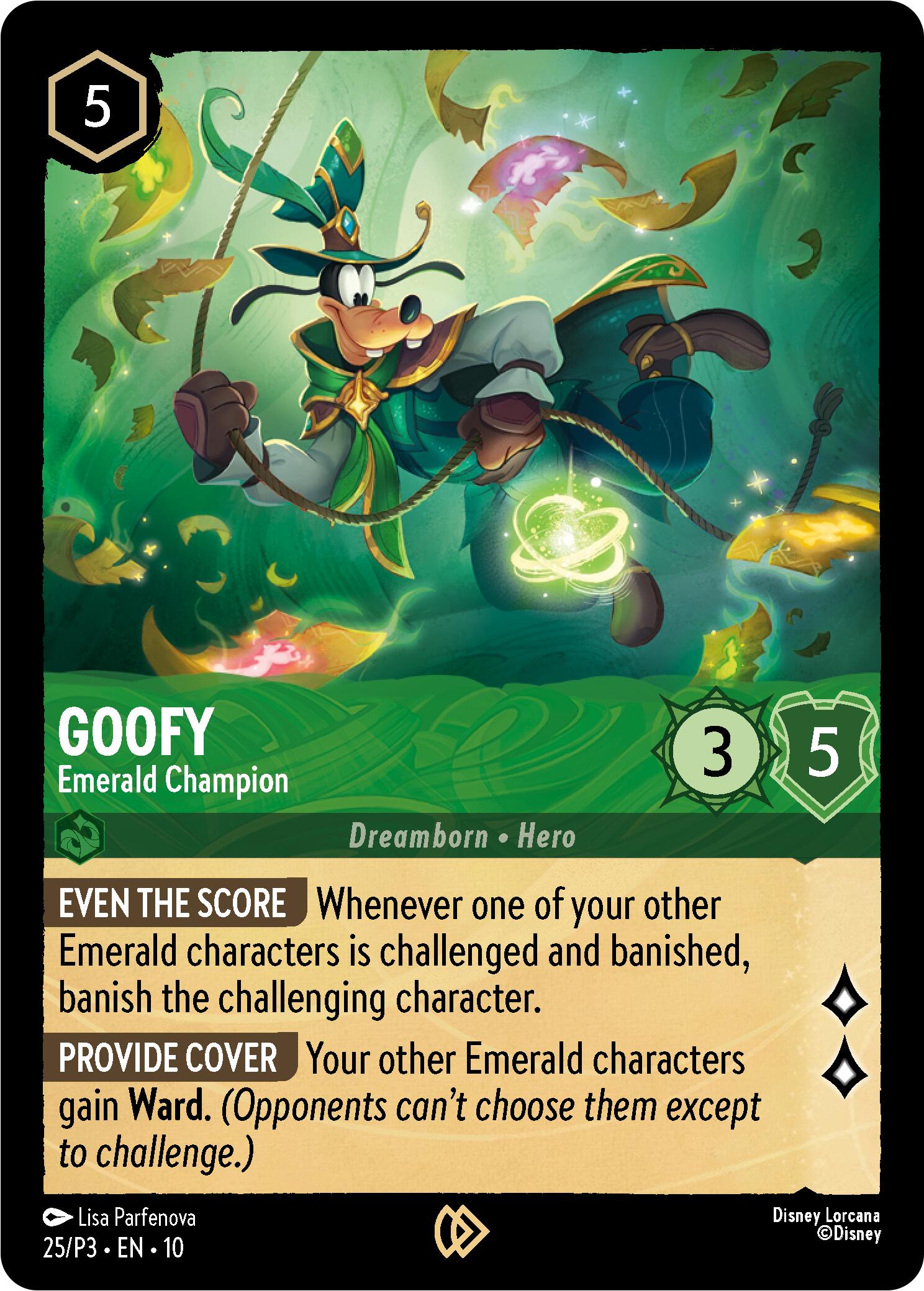 Goofy - Emerald Champion (25) [Promo Cards] | Devastation Store