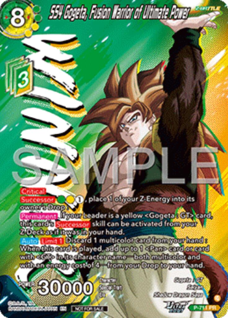 SS4 Gogeta, Fusion Warrior of Ultimate Power (Ultra-Bout Series Tournament Pack Vol.13) (Winner) (P-711) [Tournament Promotion Cards] | Devastation Store