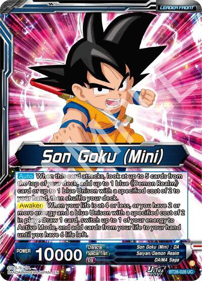 Son Goku (Mini) // SS Son Goku (Mini), New Adventure (SLR) (BT28-028) [Prismatic Clash] | Devastation Store