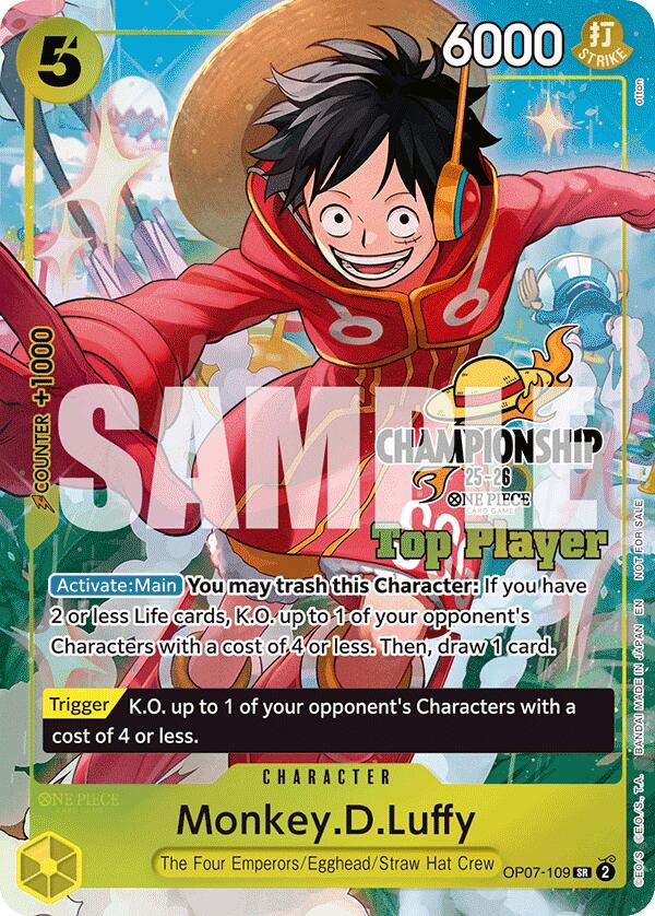 Monkey.D.Luffy (CS 25-26 Top Player Pack) [One Piece Promotion Cards] | Devastation Store