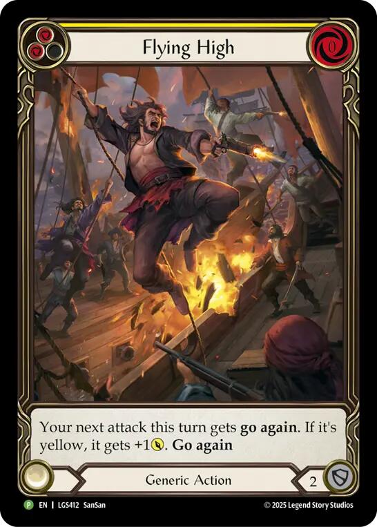 Flying High (Yellow) [LGS412] (Promo)  Rainbow Foil | Devastation Store