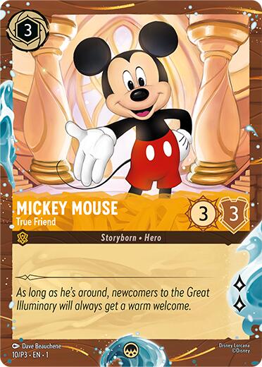 Mickey Mouse - True Friend (Disney Cruise Promo) (10/P3) [Promo Cards] | Devastation Store
