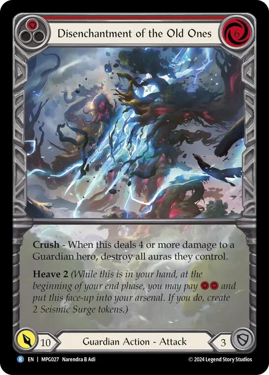 Disenchantment of the Old Ones (Extended Art) [MPG027] (Mastery Pack Guardian)  Rainbow Foil | Devastation Store