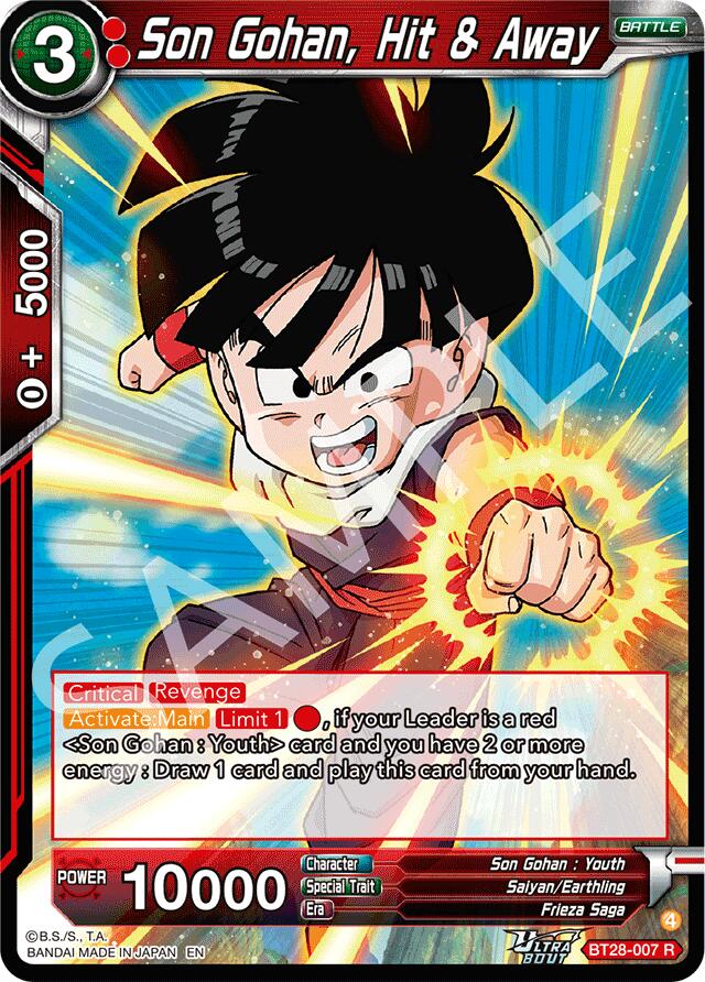 Son Gohan, Hit & Away (BT28-007) [Prismatic Clash] | Devastation Store