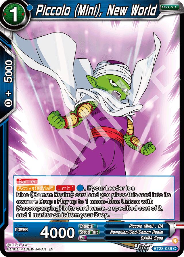 Piccolo (Mini), New World (BT28-036) [Prismatic Clash] | Devastation Store