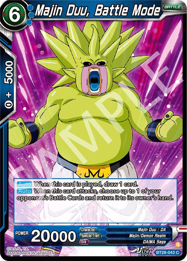 Majin Duu, Battle Mode (BT28-043) [Prismatic Clash] | Devastation Store