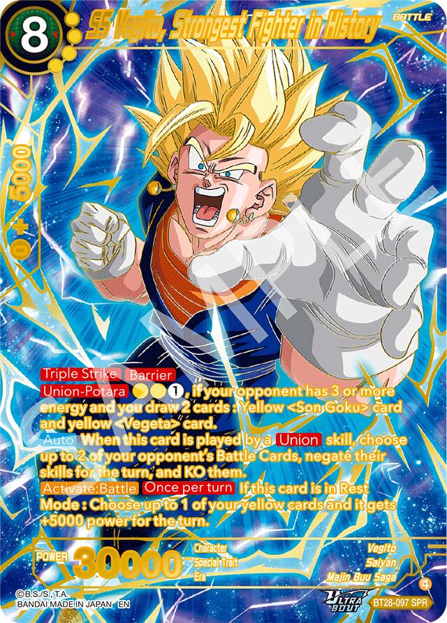 SS Vegito, Strongest Fighter in History (SPR) (BT28-097) [Prismatic Clash] | Devastation Store