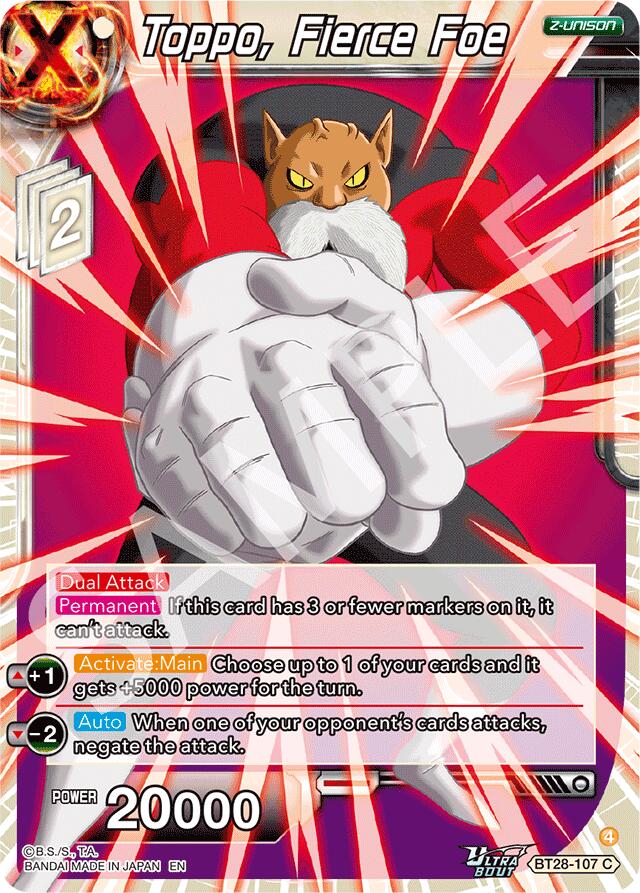 Toppo, Fierce Foe (BT28-107) [Prismatic Clash] | Devastation Store