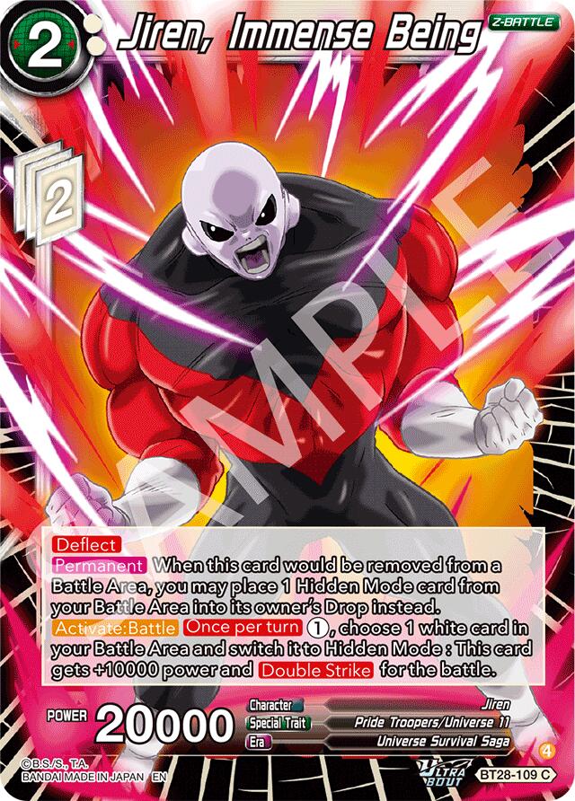 Jiren, Immense Being (BT28-109) [Prismatic Clash] | Devastation Store