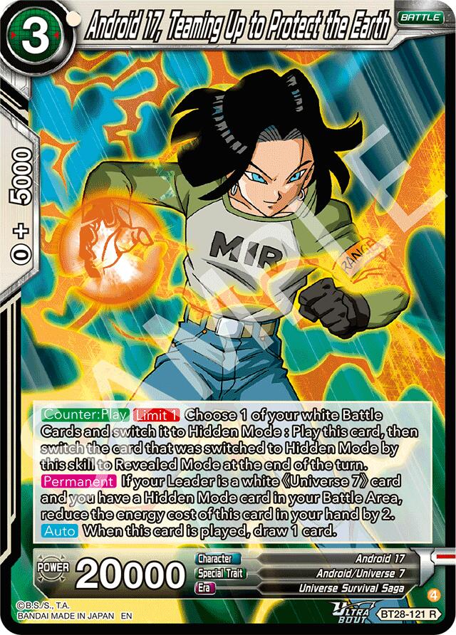 Android 17, Teaming Up to Protect the Earth (BT28-121) [Prismatic Clash] | Devastation Store